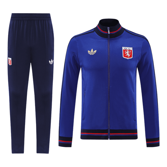 Olympique Lyonnais Mens Training Tracksuit Kit 2025/26 Blue