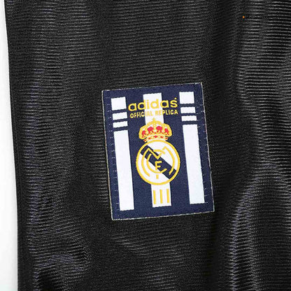 Retro Real Madrid Mens Away Soccer Jersey 1999/00 Black