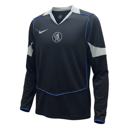 Chelsea Mens Long Sleeve Soccer Jersey 2025/26 Black