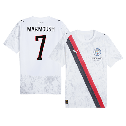 MARMOUSH #7 Manchester City Mens Soccer Jersey World Cup KidSuper 2025/26 White
