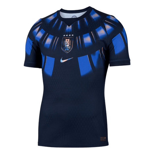 Uruguay Mens Away Soccer Jersey World Cup 2026 Dark Blue - Player Version