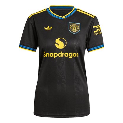 Manchester United Womens Third Away Soccer Jersey 2025/26 Black