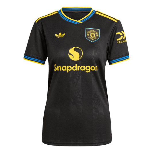 Manchester United Womens Third Away Soccer Jersey 2025/26 Black