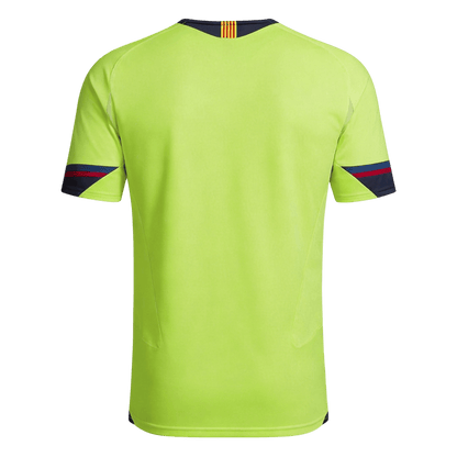 Retro Barcelona Mens Away Soccer Jersey 2005/06 Neon Green