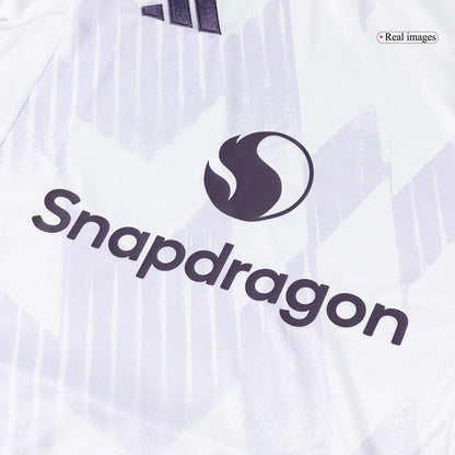 Manchester United Mens Away Long Sleeve Soccer Jersey 2025/26 White