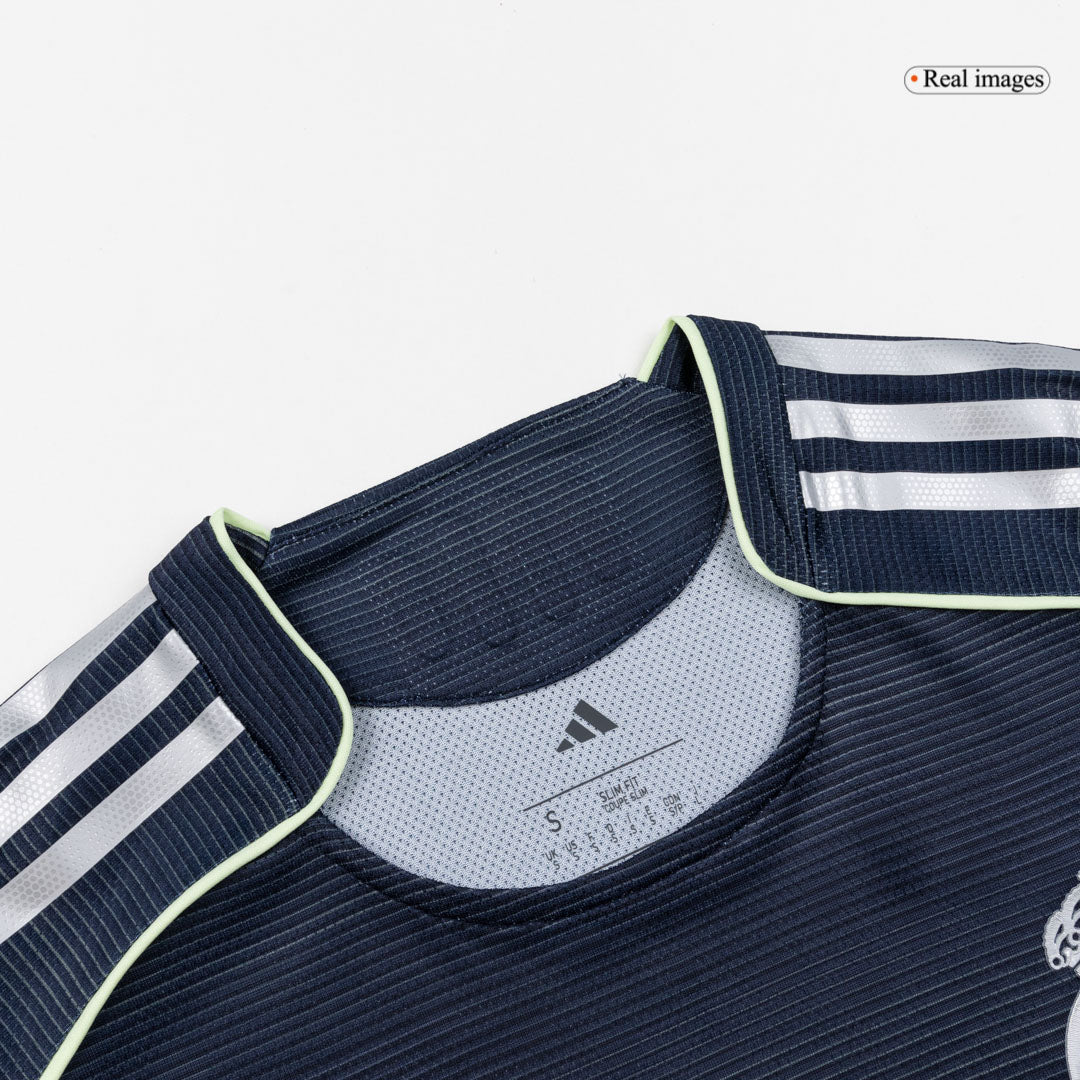 MBAPPÉ #9 Real Madrid Mens Away Soccer Jersey 2025/26 Navy - Player Version [PREMIUM]