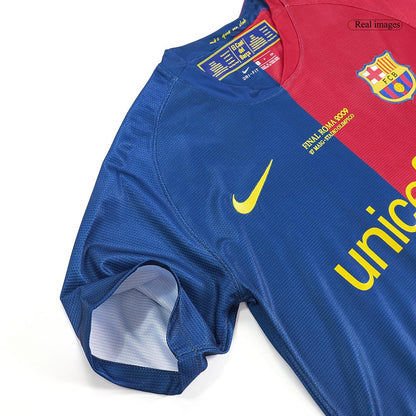 Retro MESSI #10 Barcelona Mens Home Soccer Jersey UCL Final UCL 2008/09