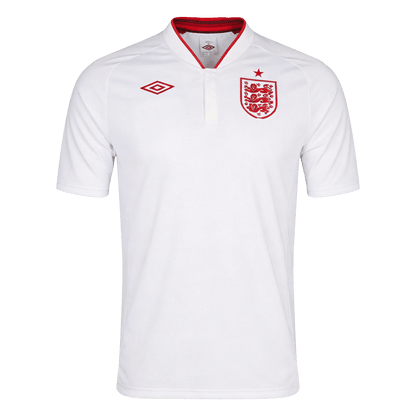 Retro England Mens Home Soccer Jersey 2012 White