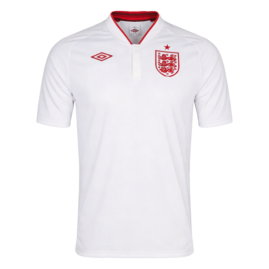 Retro England Mens Home Soccer Jersey 2012 White