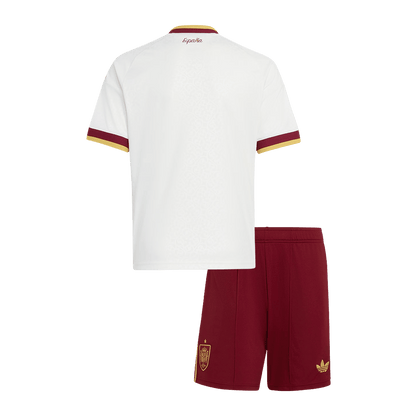 Spain Kids Away Soccer Kit 2026 White