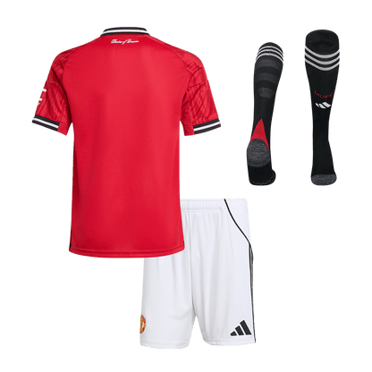 Manchester United Kids Home Soccer Full Set 2025/26 Red
