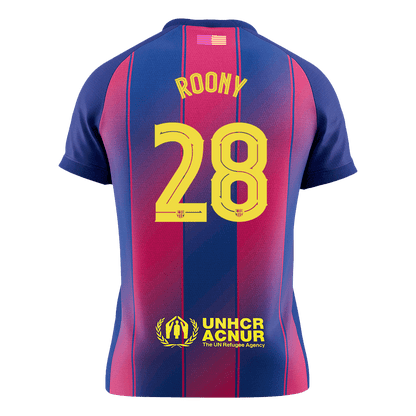 ROONY #28 Barcelona Mens Home Soccer Jersey UCL 2025/26 Red&Blue [PREMIUM]