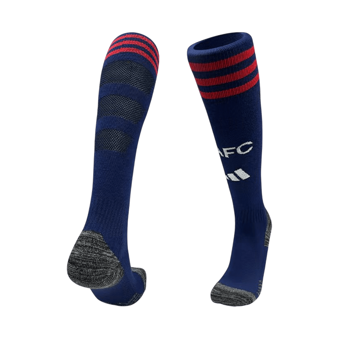 Arsenal Kids Away Soccer Socks 2025/26 Navy [PREMIUM]