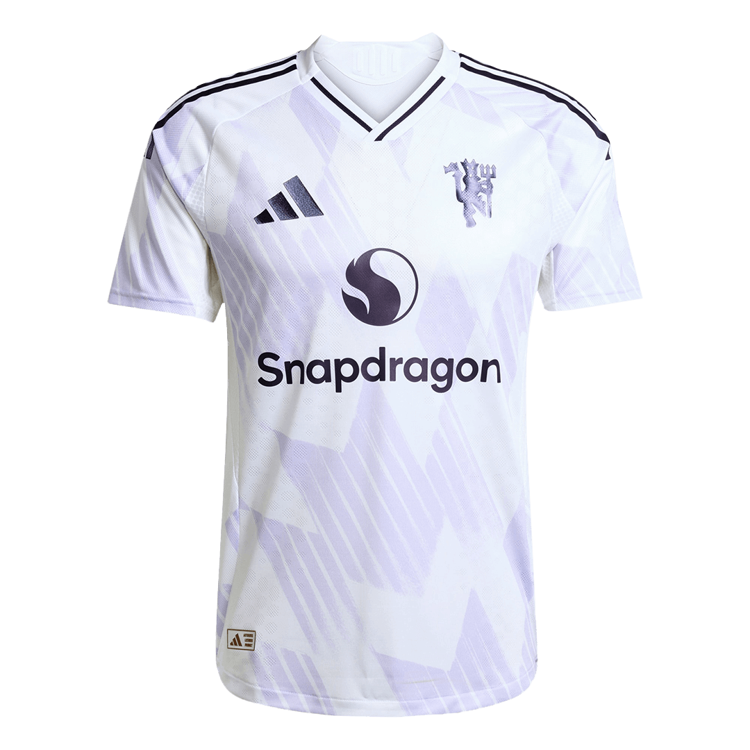 Manchester United Mens Away Soccer Jersey 2025/26 White - Player Version