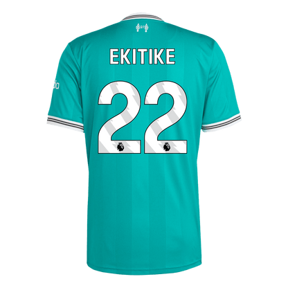 EKITIKE #22 Liverpool Mens Third Away Soccer Jersey 2025/26 Green