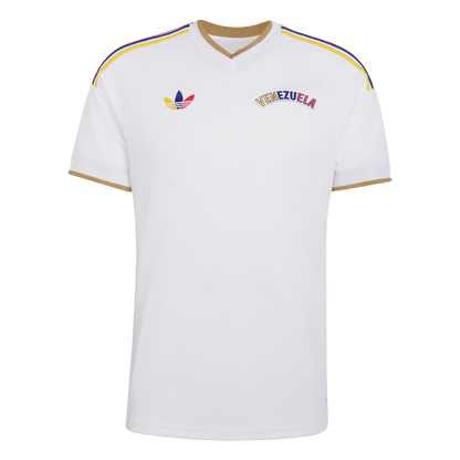 Venezuela Mens Away Soccer Jersey World Cup 2026 White