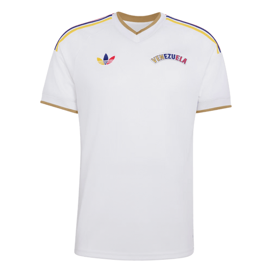 Venezuela Mens Away Soccer Jersey World Cup 2026 White