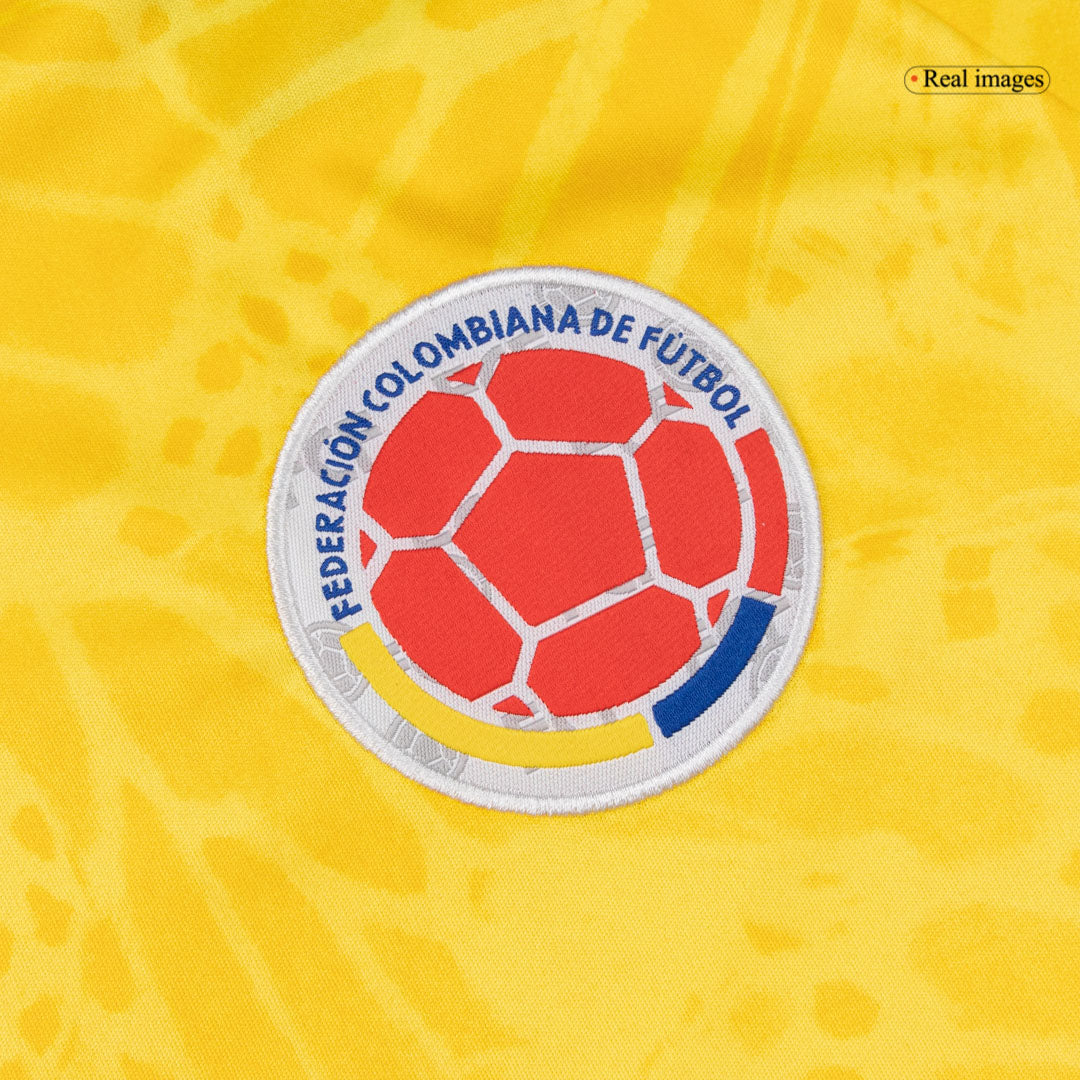 LUIS DíAZ #7 Colombia Mens Home Soccer Jersey World Cup 2026 Yellow