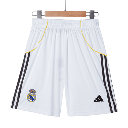 Real Madrid Mens Home Soccer Shorts 2025/26 White