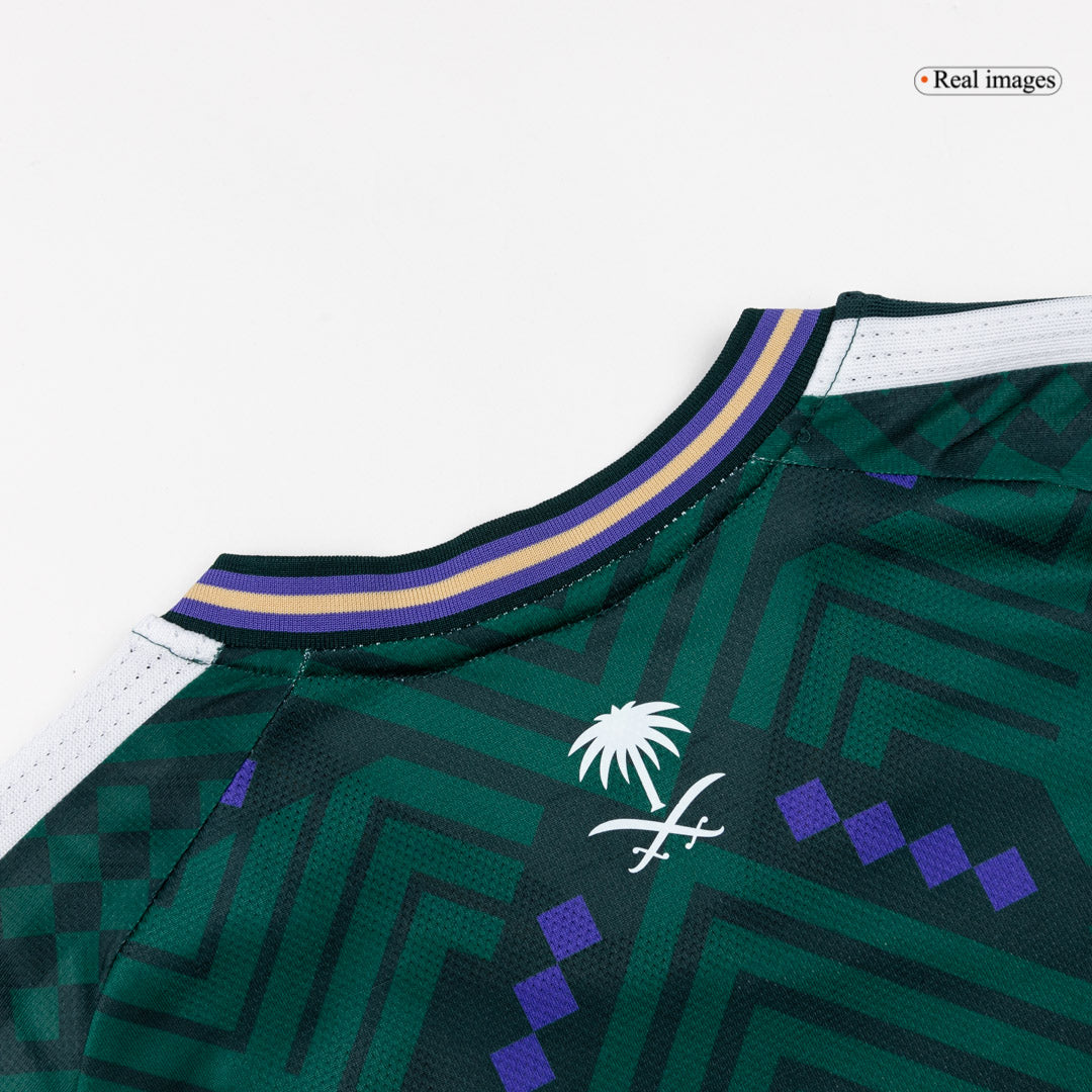 Saudi Arabia Mens Home Soccer Jersey World Cup 2026 Green - Player Version