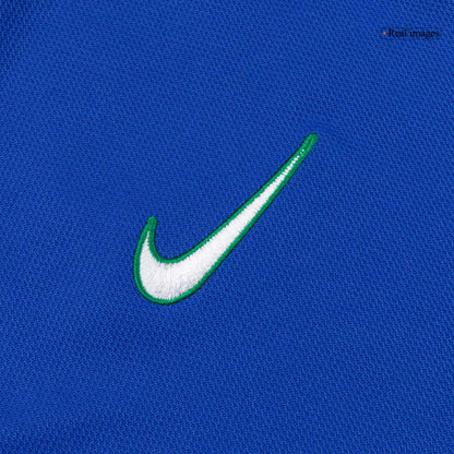 Retro Brazil Mens Away Soccer Jersey 1998 Blue
