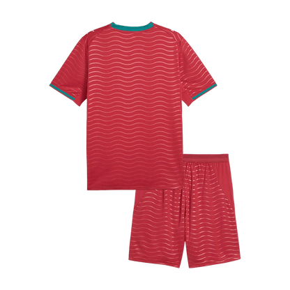 Portugal Kids Home Soccer Kit World Cup 2026 Red [PREMIUM]