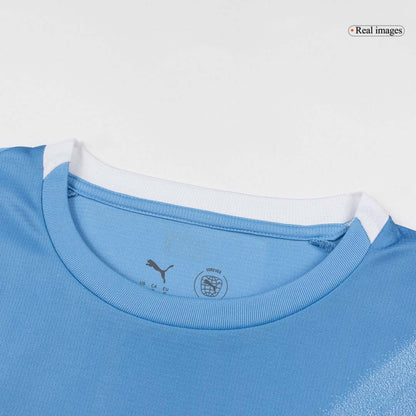 REIJNDERS #4 Manchester City Mens Home Soccer Jersey 2025/26 Blue [PREMIUM]