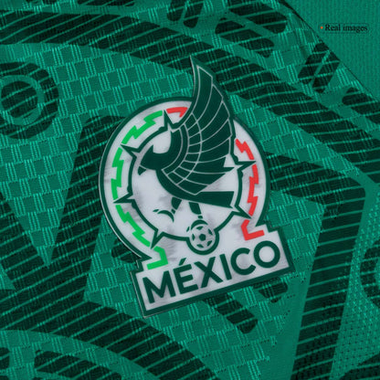S.GIMENEZ #11 Mexico Mens Home Soccer Jersey World Cup 2026 Green - Player Version
