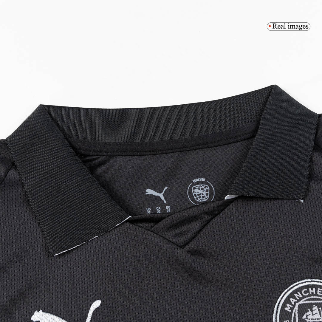 Manchester City Kids Away Soccer Full Set 2025/26 Black
