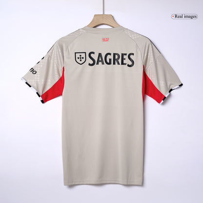 Benfica Mens Away Soccer Jersey 2025/26 Beige