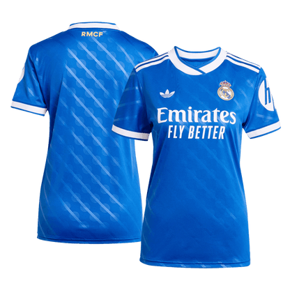Real Madrid Womens Third Away Soccer Jersey 2025/26 Blue