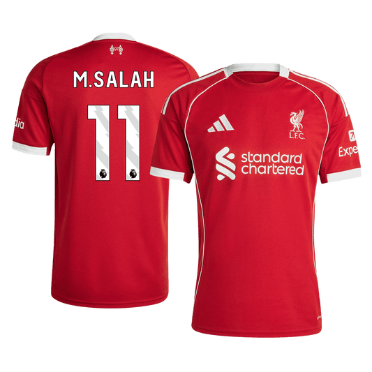 M.SALAH #11 Liverpool Mens Home Soccer Jersey 2025/26 Red
