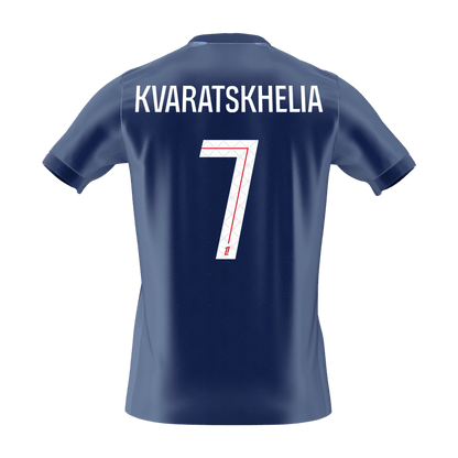 KVARATSKHELIA #7 PSG Mens Home Soccer Jersey 2025/26 Navy [PREMIUM]