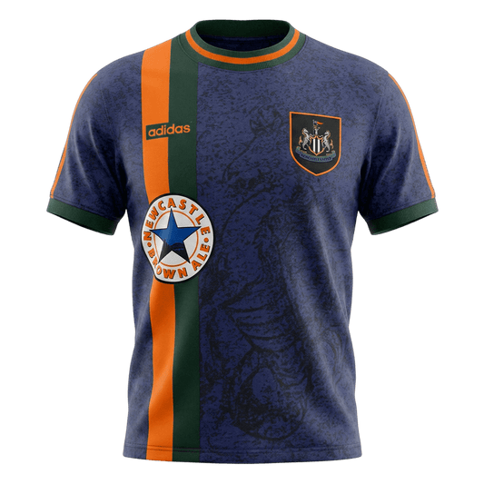 Retro Newcastle United Mens Away Soccer Jersey 1997/98 Navy