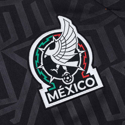 Mexico Mens Long Sleeve Soccer Jersey World Cup 2026 Black