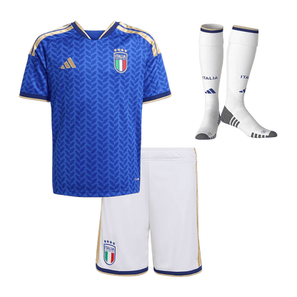Italy Kids Home Soccer Full Set World Cup 2026 Blue [PREMIUM]