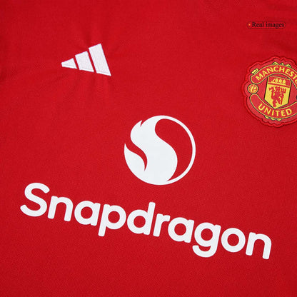 Manchester United Kids Home Soccer Full Set 2025/26 Red