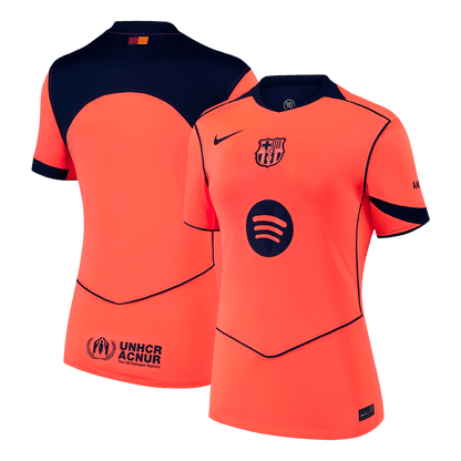 Barcelona Womens Third Away Soccer Jersey 2025/26 Orange