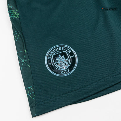 Manchester City Mens Fourth Away Soccer Shorts 2025/26 Green