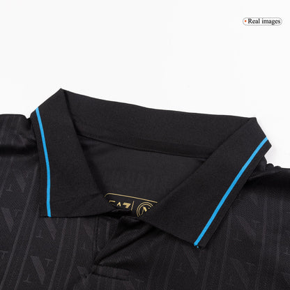 Napoli Mens Third Away Soccer Jersey 2025/26 Black