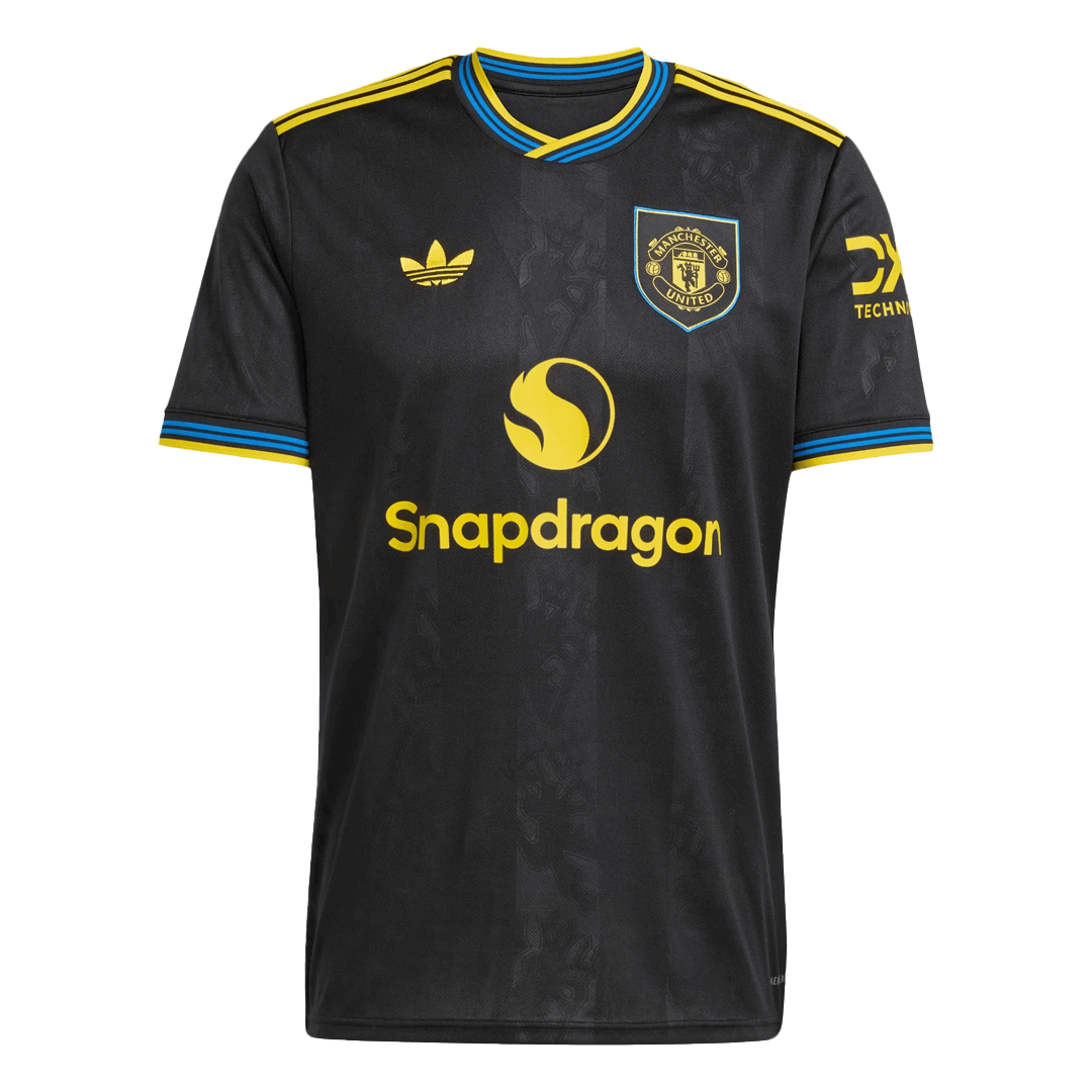 Manchester United Mens Third Away Soccer Jersey 2025/26 Black