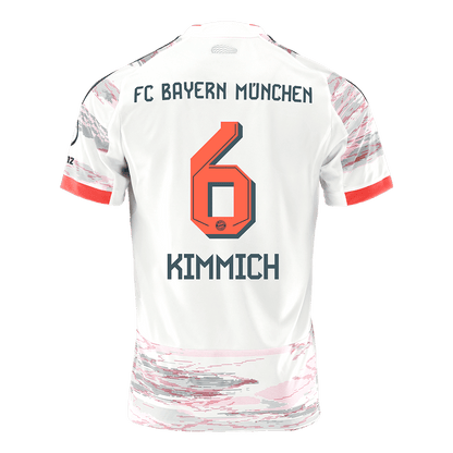 KIMMICH #6 Bayern Munich Mens Away Soccer Jersey 2025/26 White