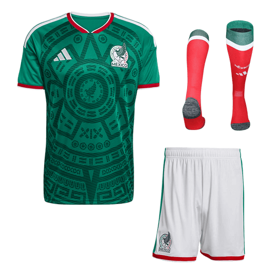 Mexico Mens Home Soccer Full Set World Cup 2026 Green [PREMIUM]