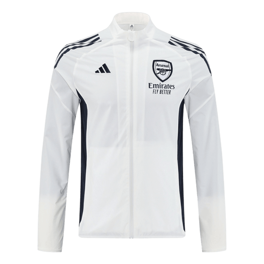 Arsenal Mens Windbreaker Jacket 2025/26 White