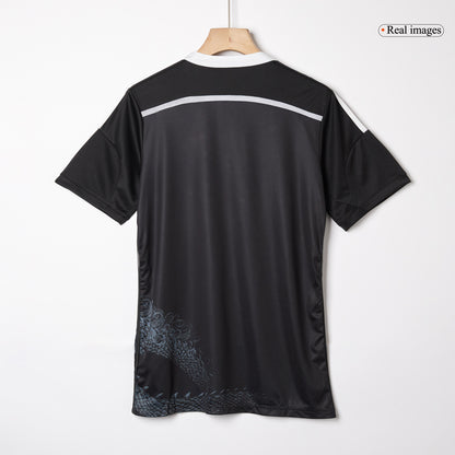 Retro KROOS #8 Real Madrid Mens Third Away Soccer Jersey 2014/15 Black