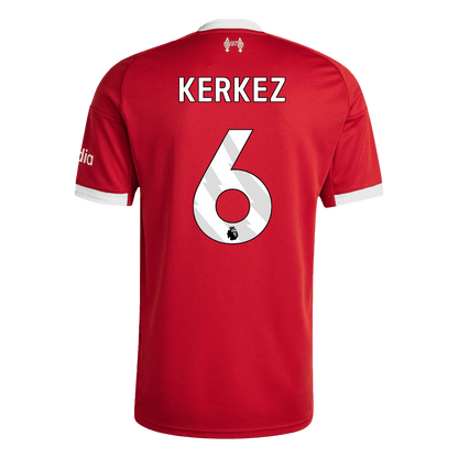 KERKEZ #6 Liverpool Mens Home Soccer Jersey 2025/26 Red