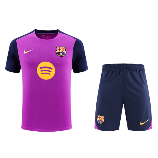 Barcelona Mens Pre-Match Soccer Kit 2025/26 Purple