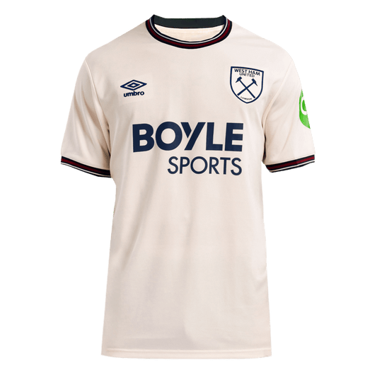 West Ham United Mens Away Soccer Jersey 2025/26 White