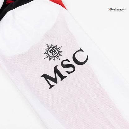 AC Milan Mens Away Long Sleeve Soccer Jersey 2025/26 White