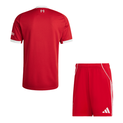 Liverpool Mens Home Soccer Kit 2025/26 Red